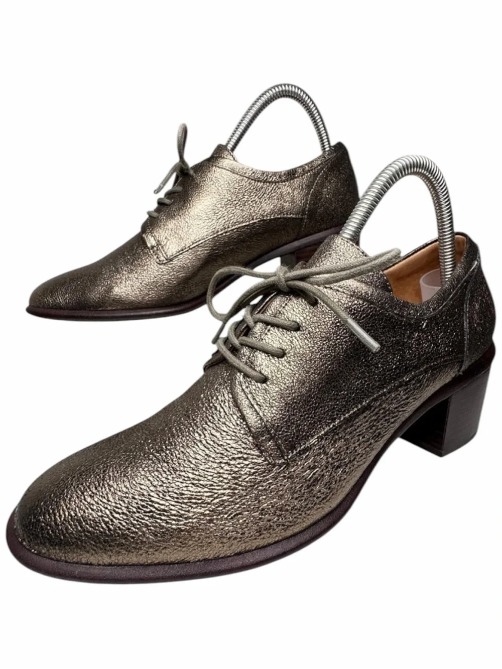 Sofft Patience Metallic Leather Oxford‎ Heels Bronze Copper Size 10